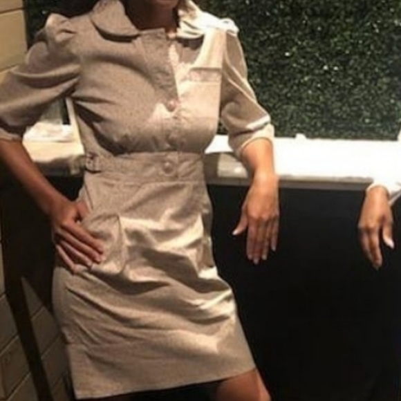 🗽 Marc Jacobs round collar khakis dress - Picture 1 of 5
